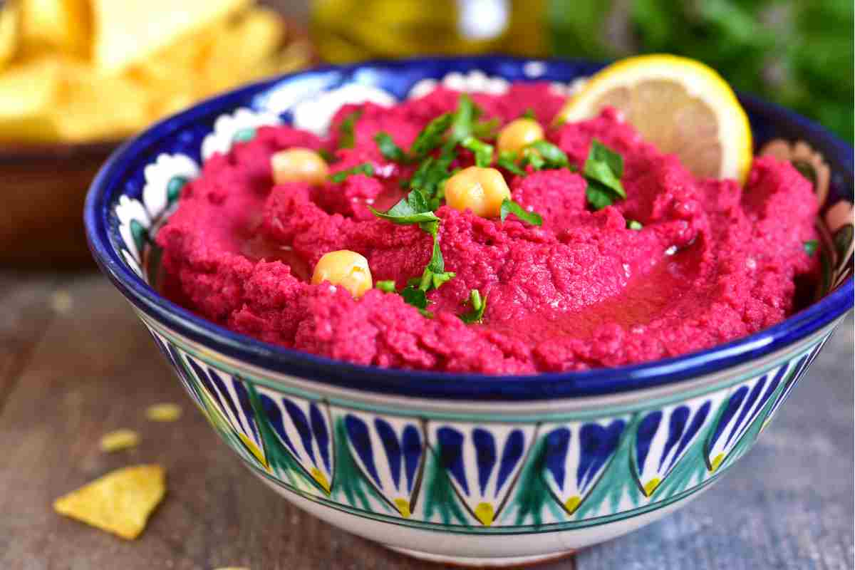 come preparare hummus barbabietola