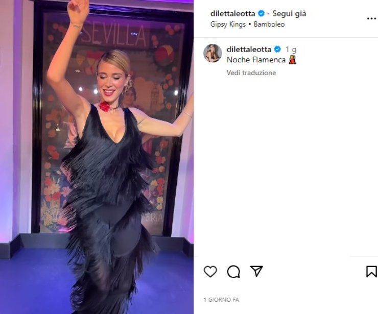 Diletta Leotta Spagna flamenco