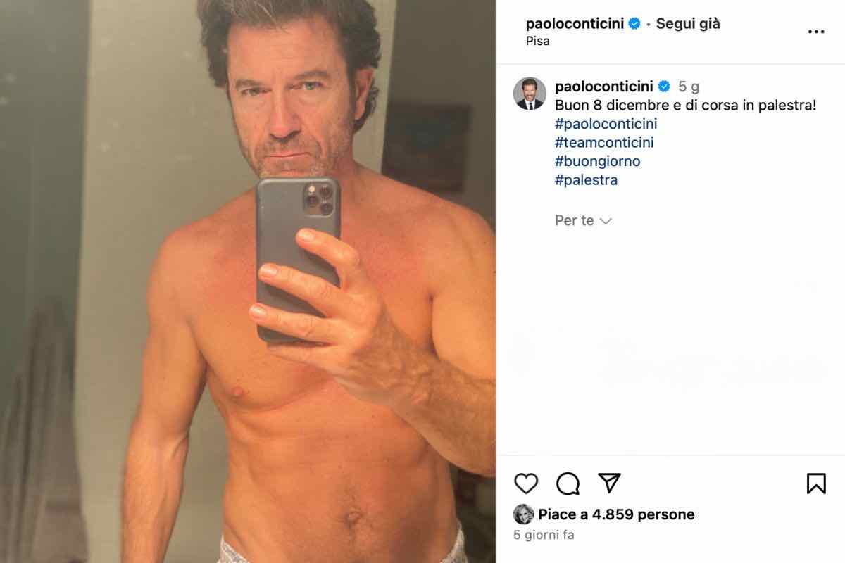 Paolo Conticini a torso nudo 