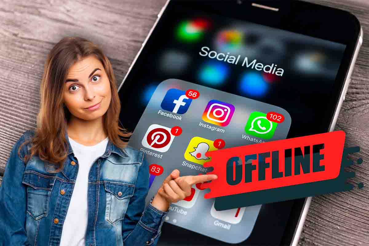 vai offline su tutti i social